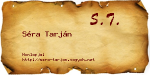 Séra Tarján névjegykártya